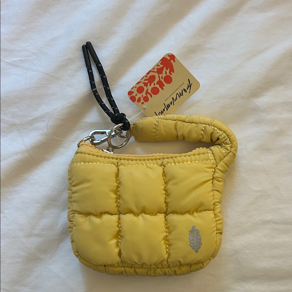 FP Movement by Free People Yellow Quilted Micro Pouch